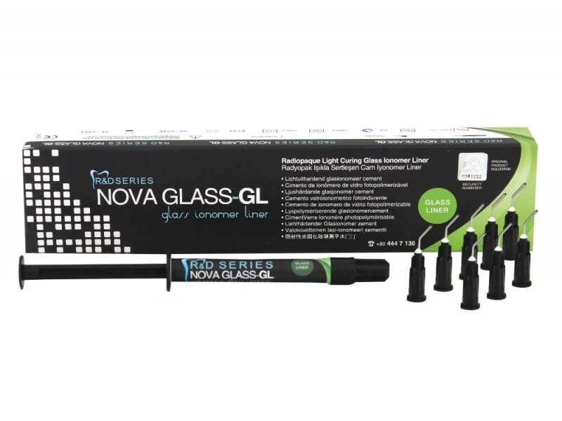 Imicryl NOVA GLASS-GL 2g Syringe Glass Ionomer Liner