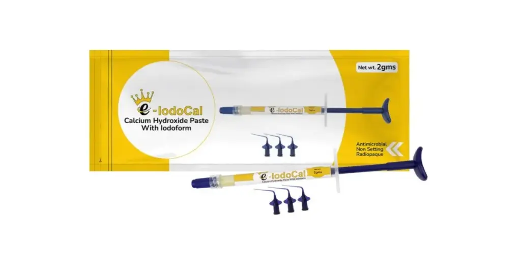 Calcium hydroxide with iodoform prevadent