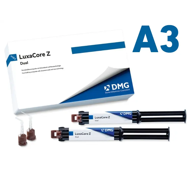 DMG LuxaCore Z-Dual: 2 X Syringes @ 9g Shade A3