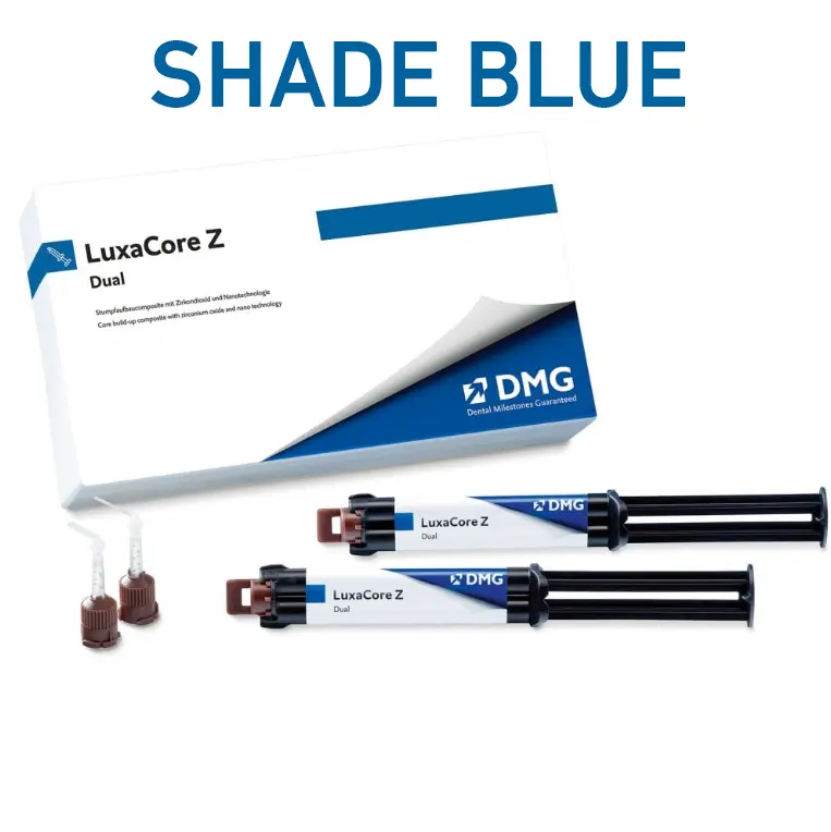 DMG LuxaCore Z-Dual: 2 X Syringes @ 9g Shade Blue