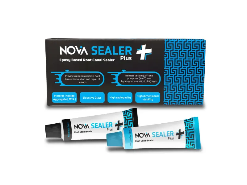 NOVA SEALER PLUS JET15g +20 mixing tip +mixing pad+1x Technique (SYRING AUTO MIXED GLASS+MTA+RESIN BASED SEALER)