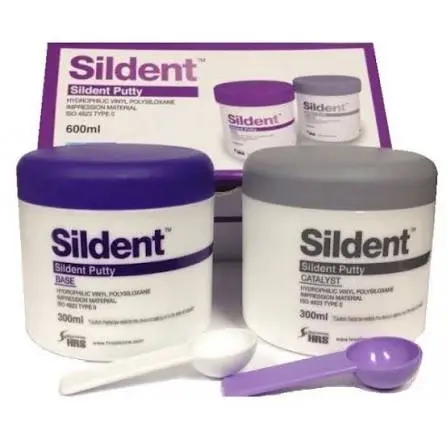 SILDENT Putty HYDROPHILIC VINYLE POLYSILOXANE IMPRESSION MARWEIAL ISO 4823 TYPE 01000g